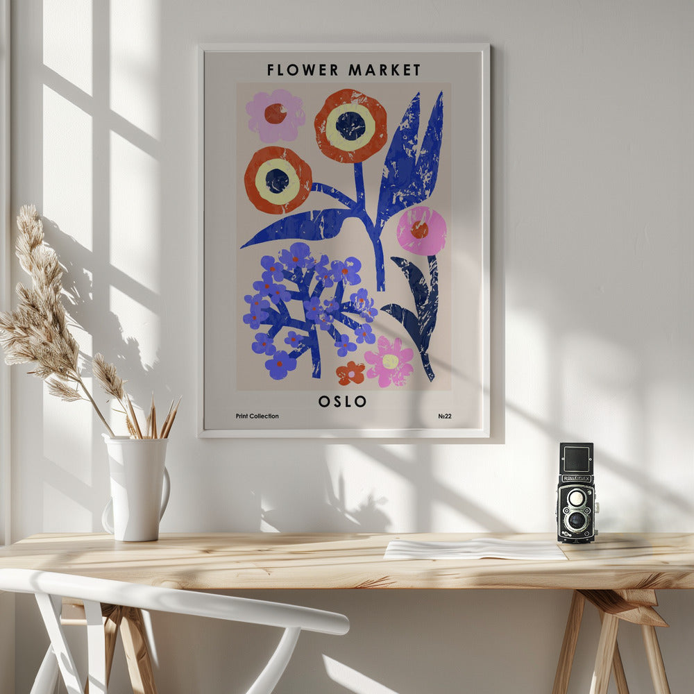 Flower Market. Oslo Poster