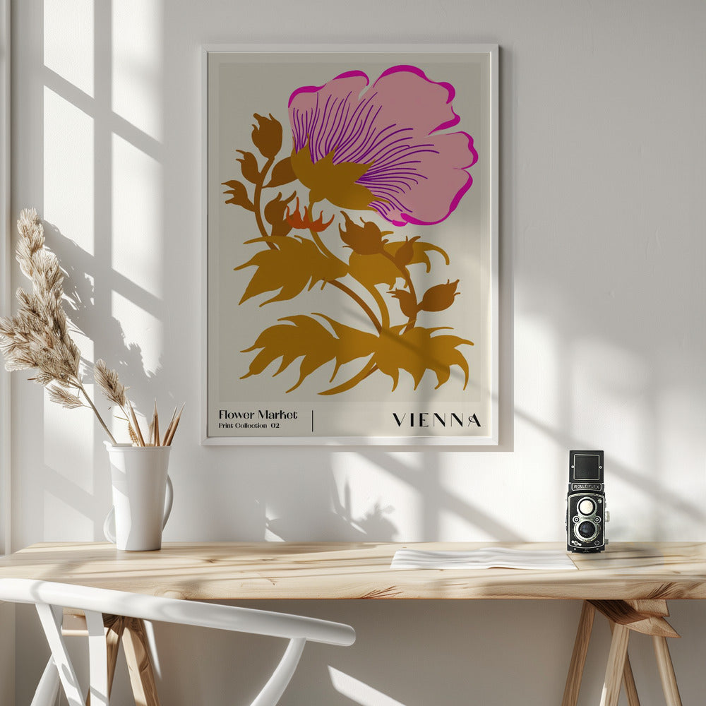 Flower Market. Vienna Poster