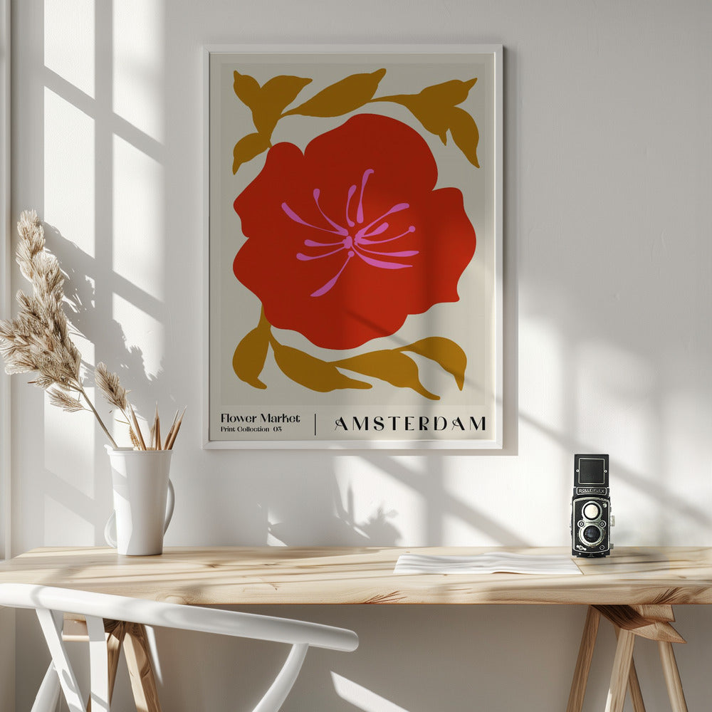 Flower Market. Amsterdam Poster