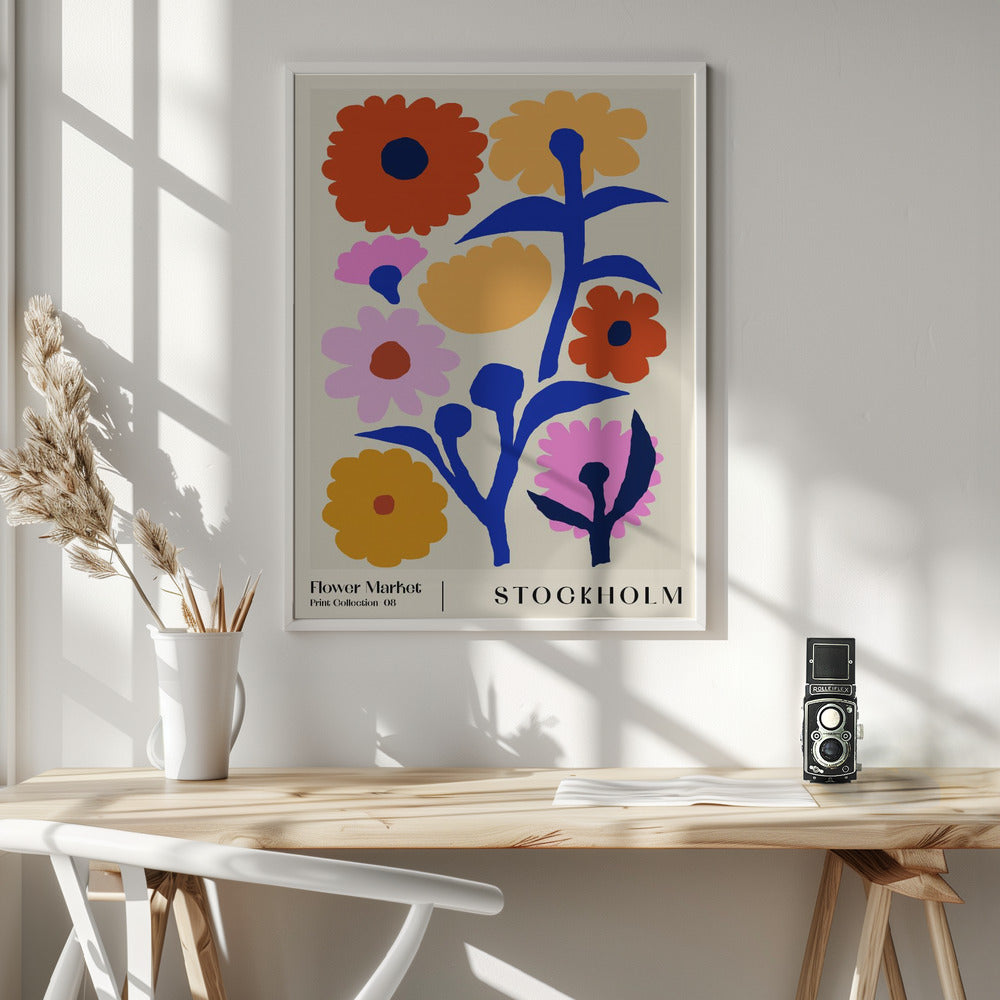 Flower Market. Stockholm Poster