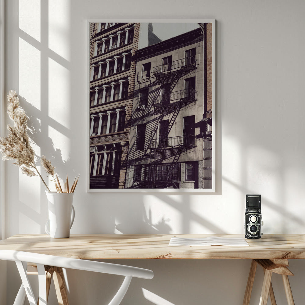 New York City Fire Escapes Poster