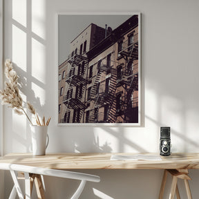 New York City Fire Escapes 02 Poster