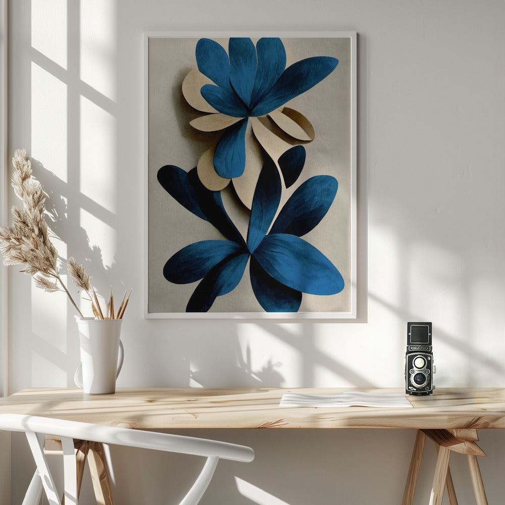 Blue Nymphaea Poster