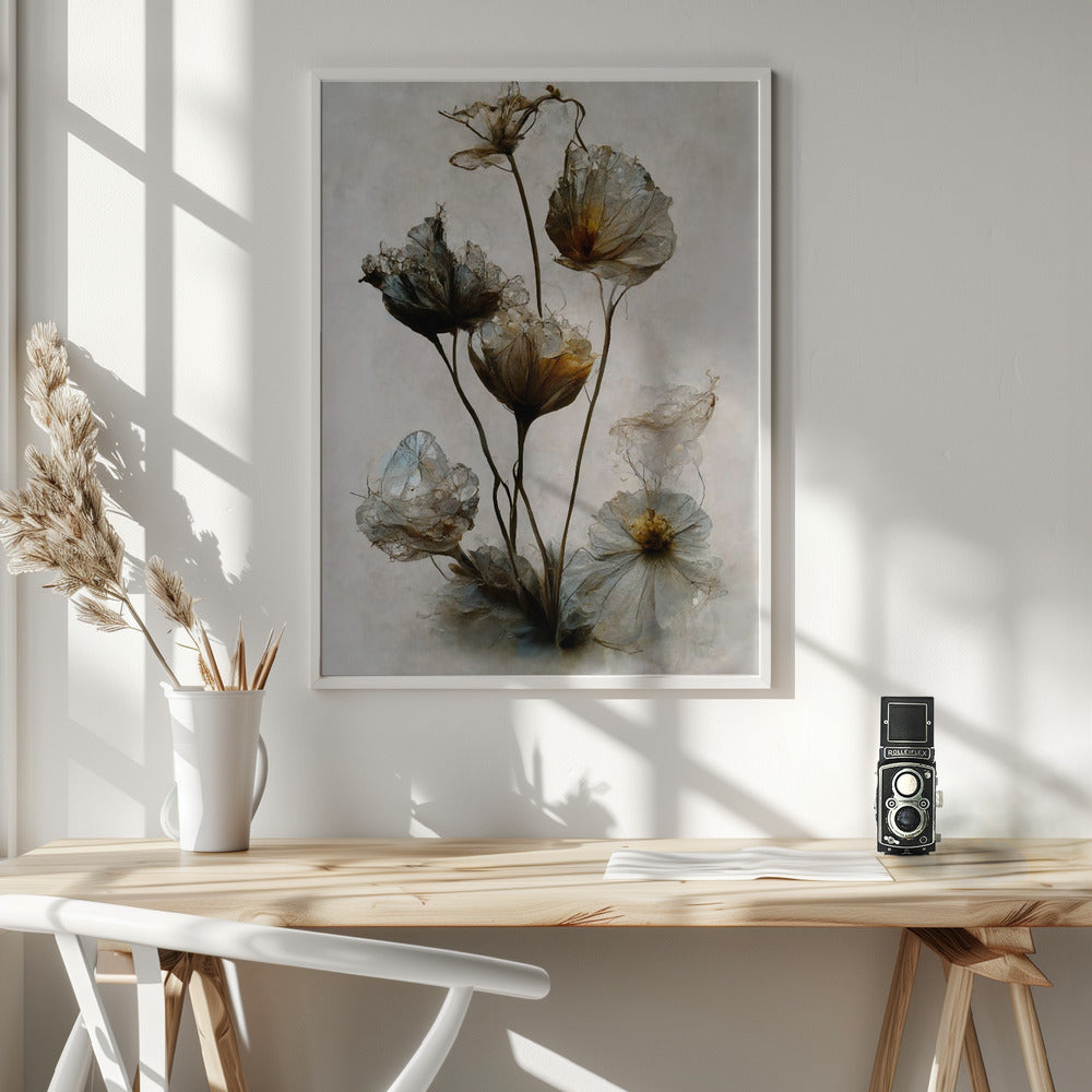 Crystal Flowers Poster