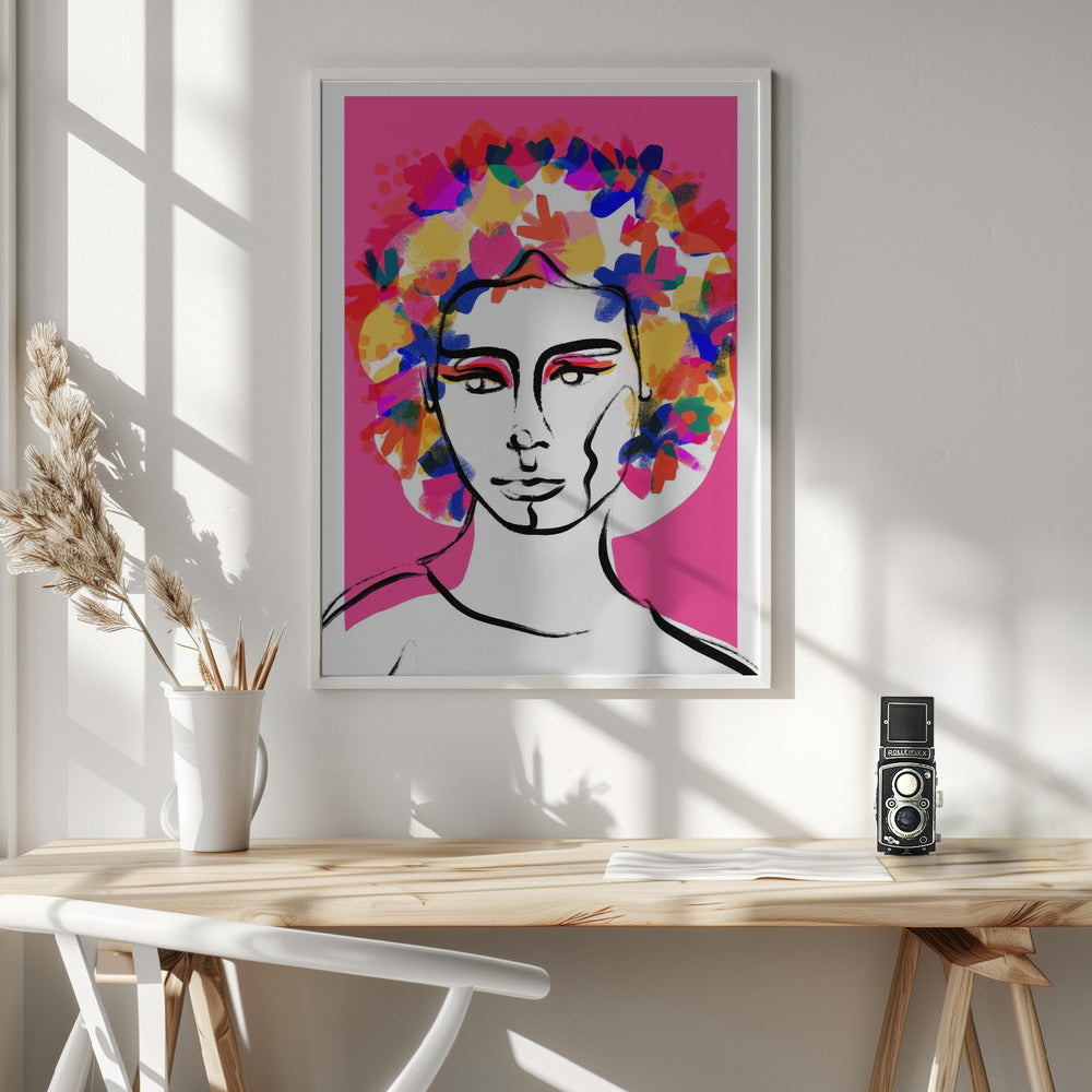 Flower Hair Poster