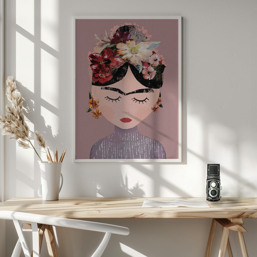 Frida (Pastel Version) Poster