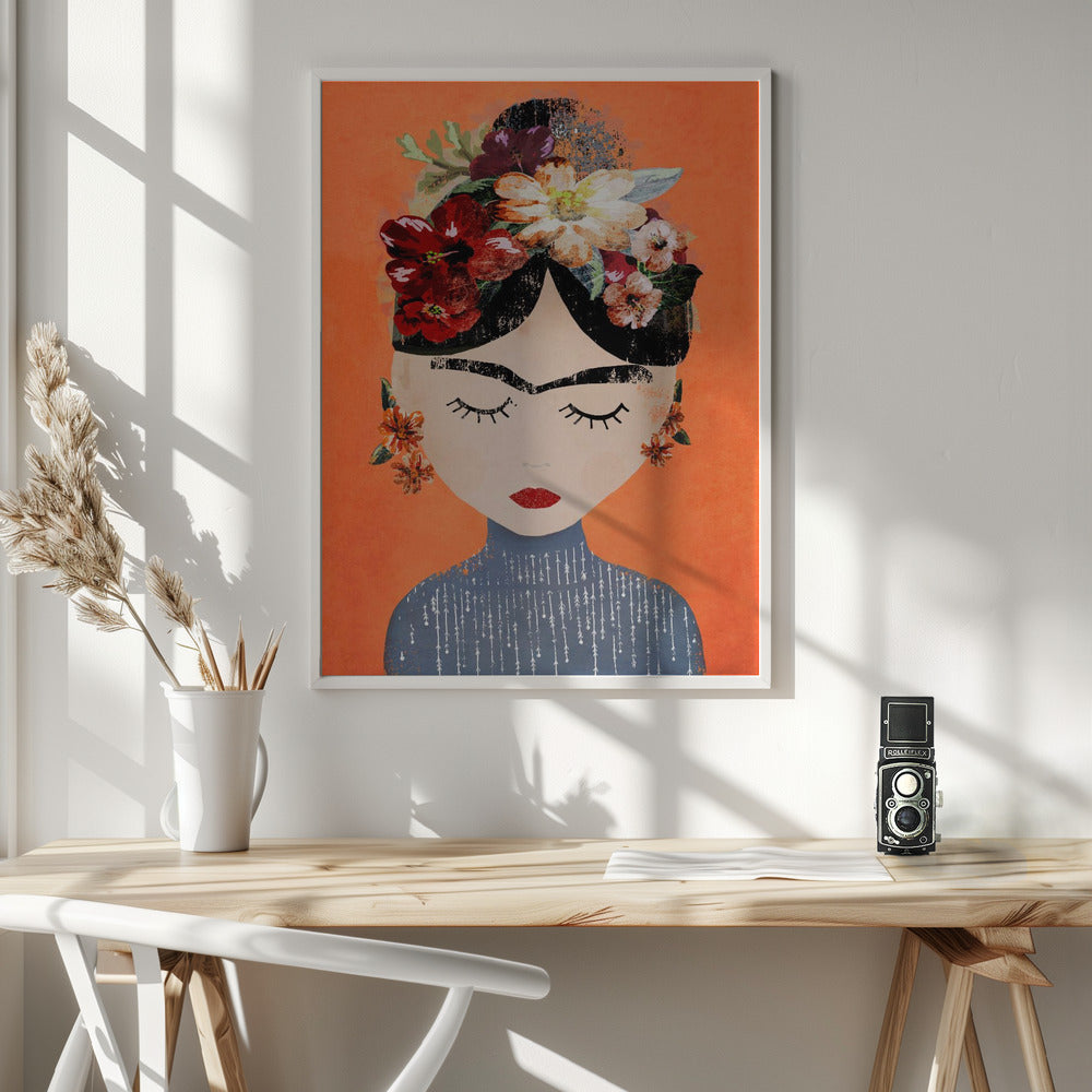 Frida (Orange Version) Poster