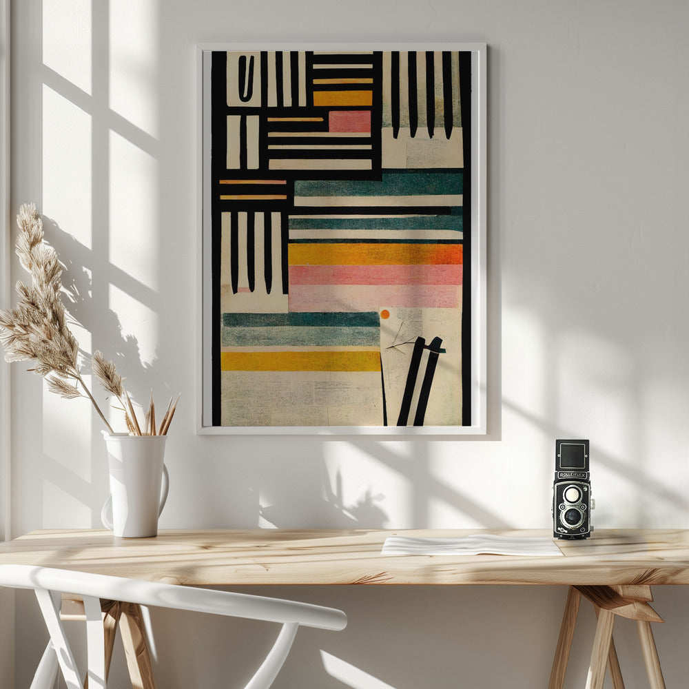 Crossed Lines Poster