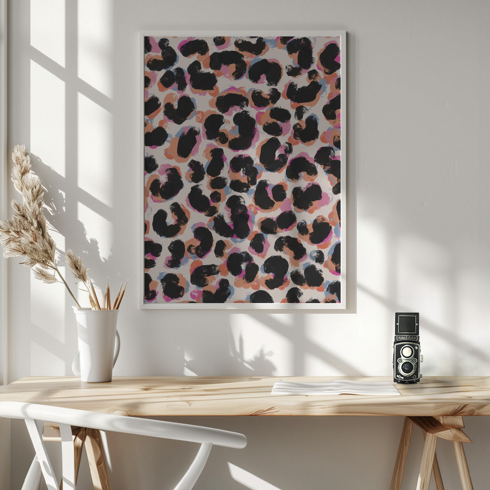 Cool Leo Pattern Poster