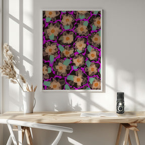 Funky Blossoms Poster