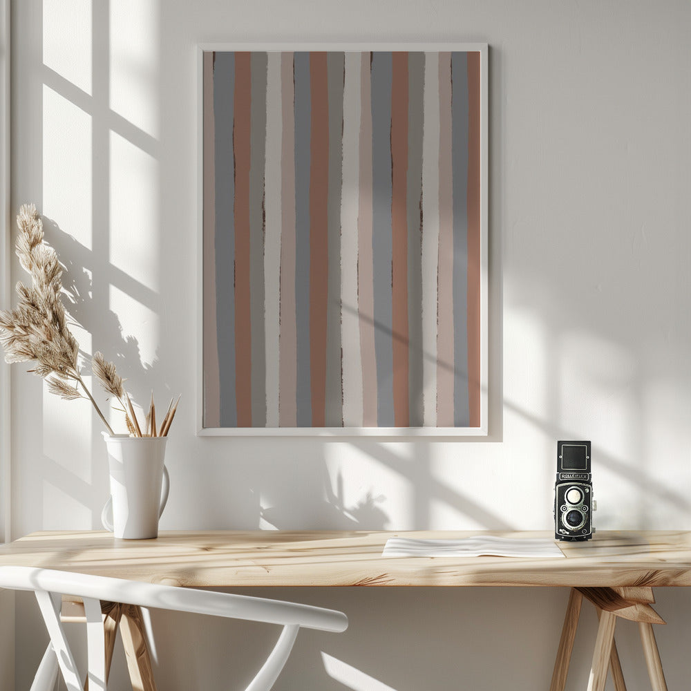 Pastel Stripes Poster