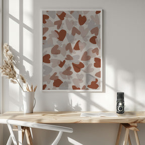 Pastel Hearts Poster