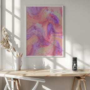 Pastel Space Pattern Poster