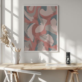 Pastel Strokes Pattern Poster