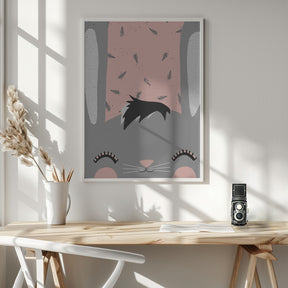 Little Bunny (pink) Poster