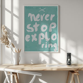 Never Stop Exploring Poster