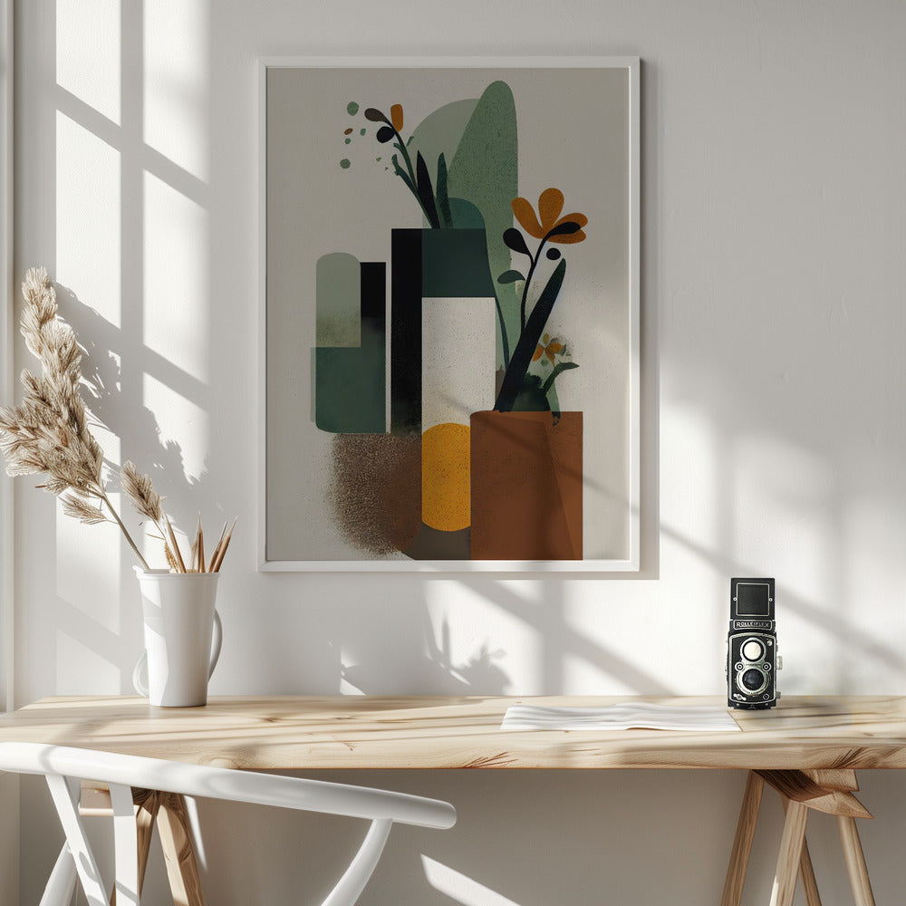 Geometric Vases Poster