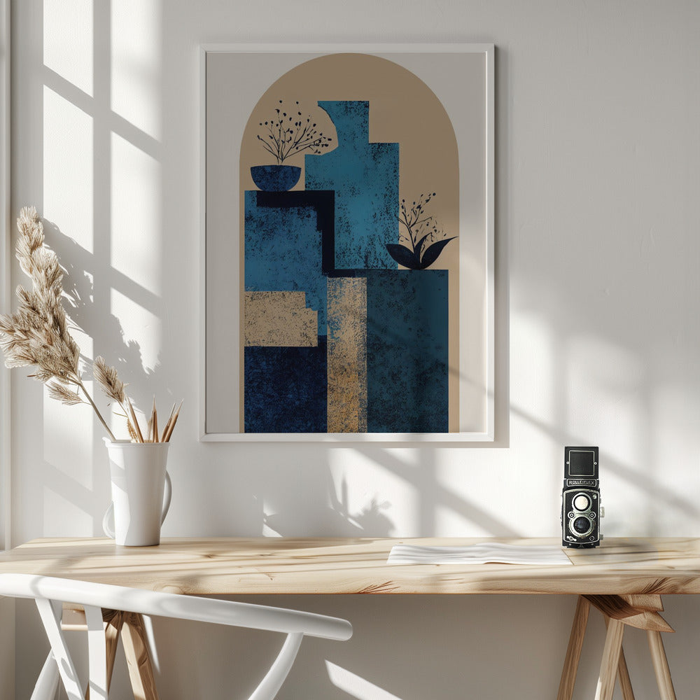 Blue Vase Poster