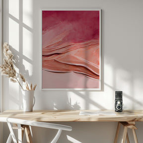 Abstract Thick Pink Color Poster