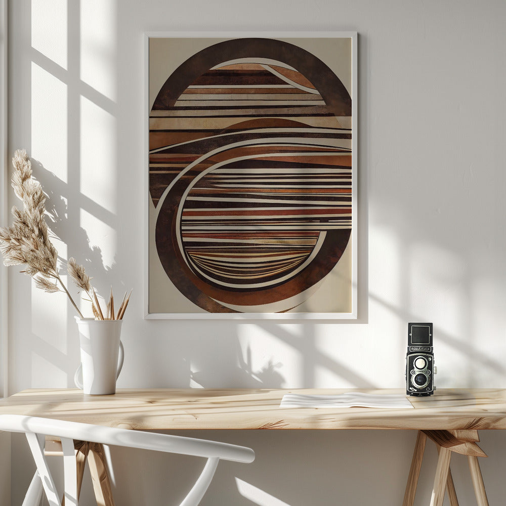 Curved Wood Poster