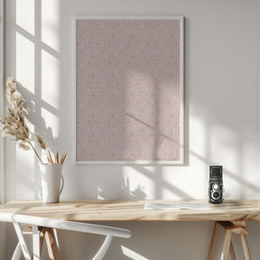 Cute Patel Flower Pattern Poster