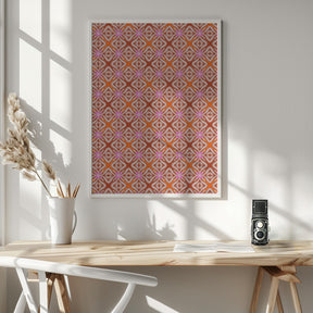 1970 Tile Pattern Poster