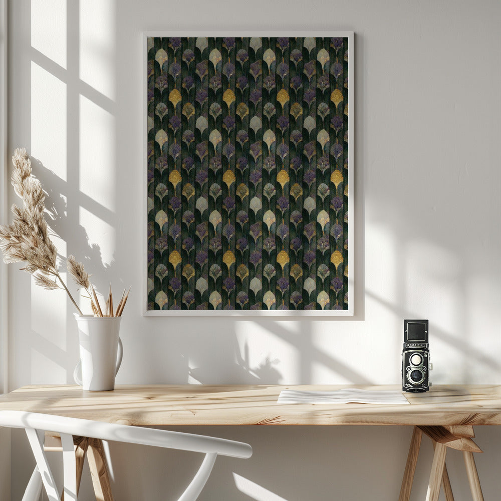 Romantic Ginko Pattern Poster