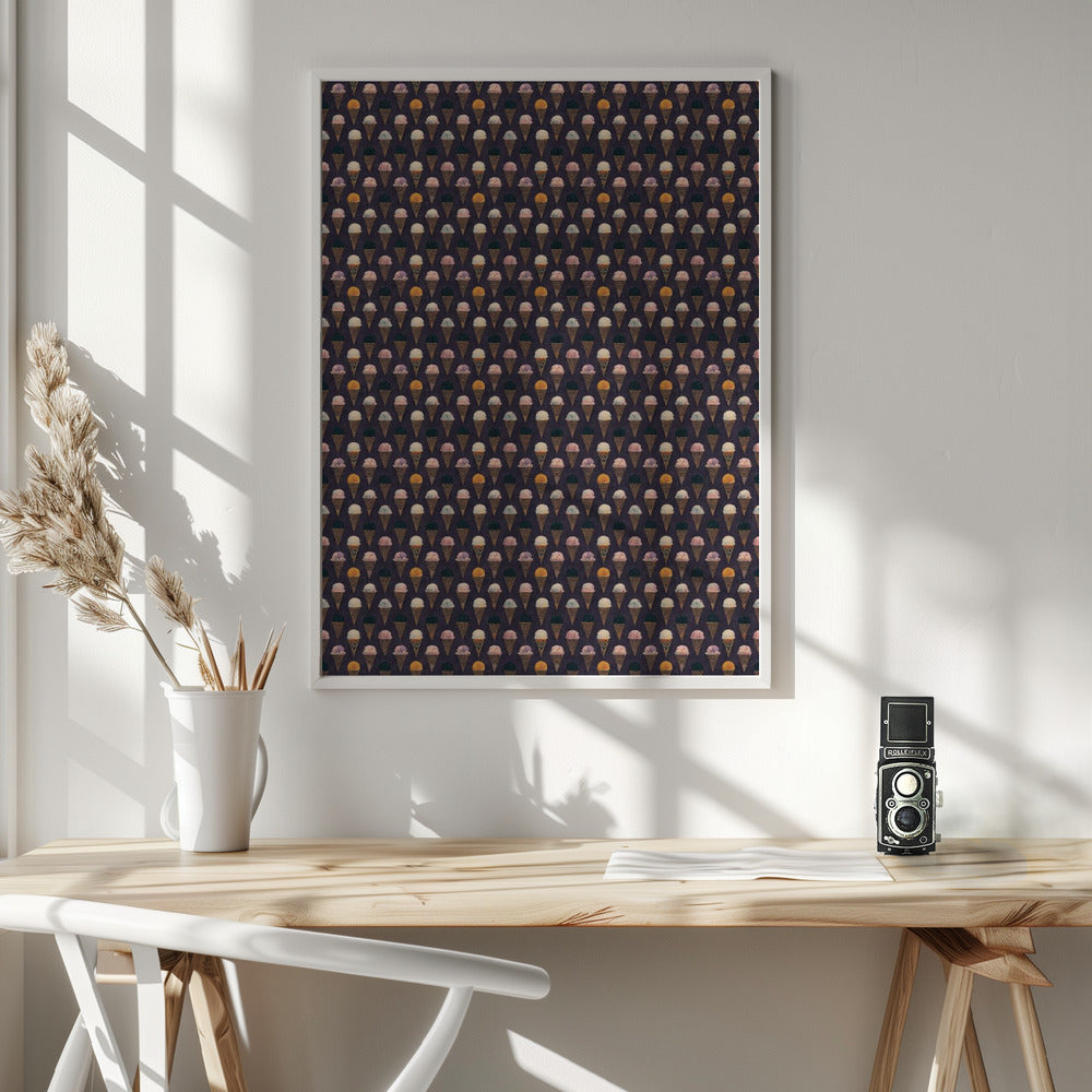 Icecream Pattern Poster