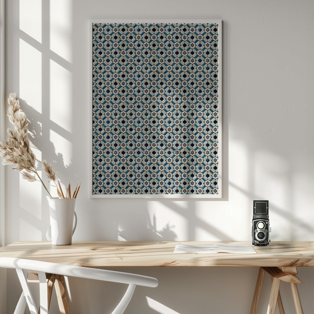 Moroccan Tile Pattern Poster