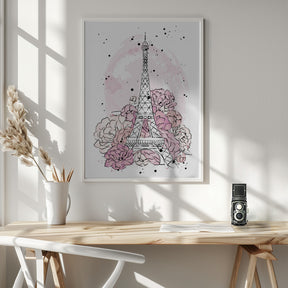 Peony Paris Poster