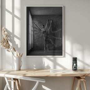 Balerina Movement Near Window Poster