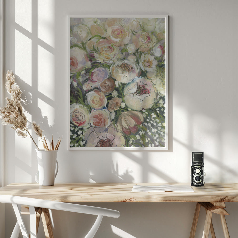 Maeve painterly florals Poster