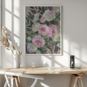 Zoye painterly bouquet Poster