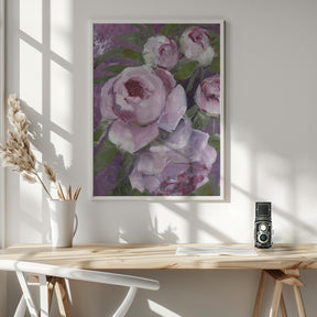 Rylee painterly roses Poster