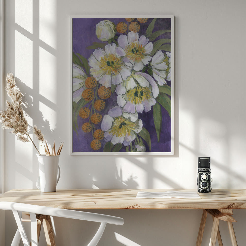 Choi painterly bouquet Poster