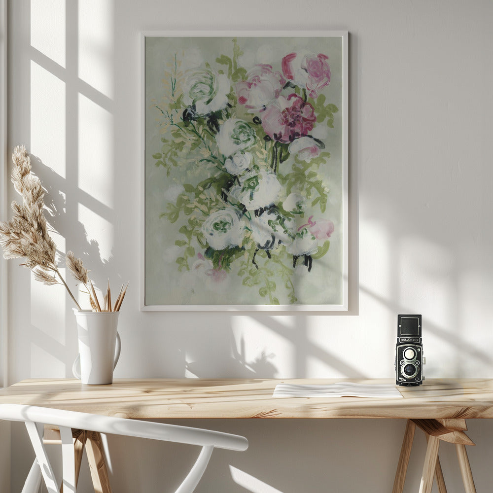 Haneul painterly bouquet Poster