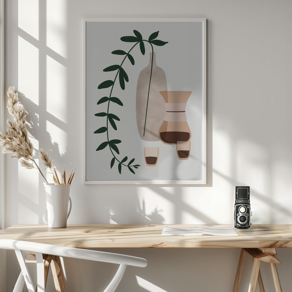 Boho coffee for two Poster