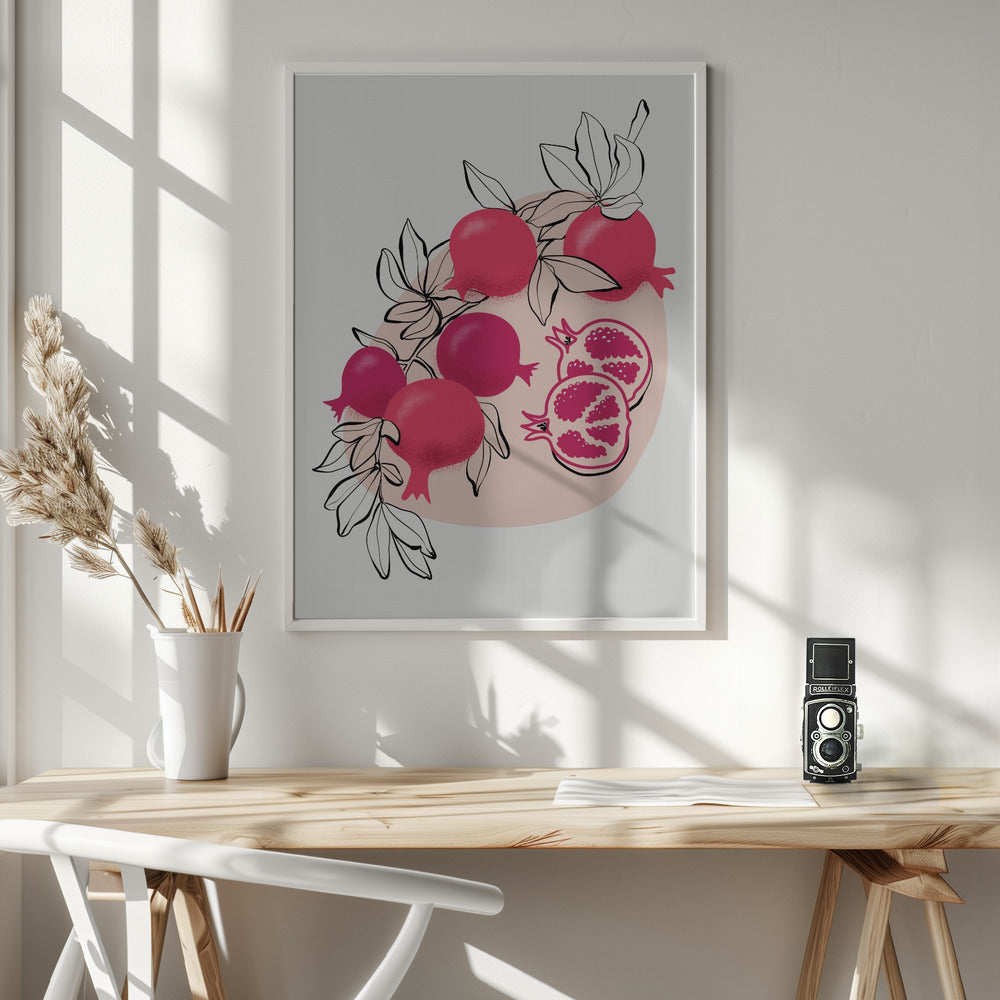 Fathia pomegranates Poster