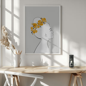 Floral Sanyu portrait Poster