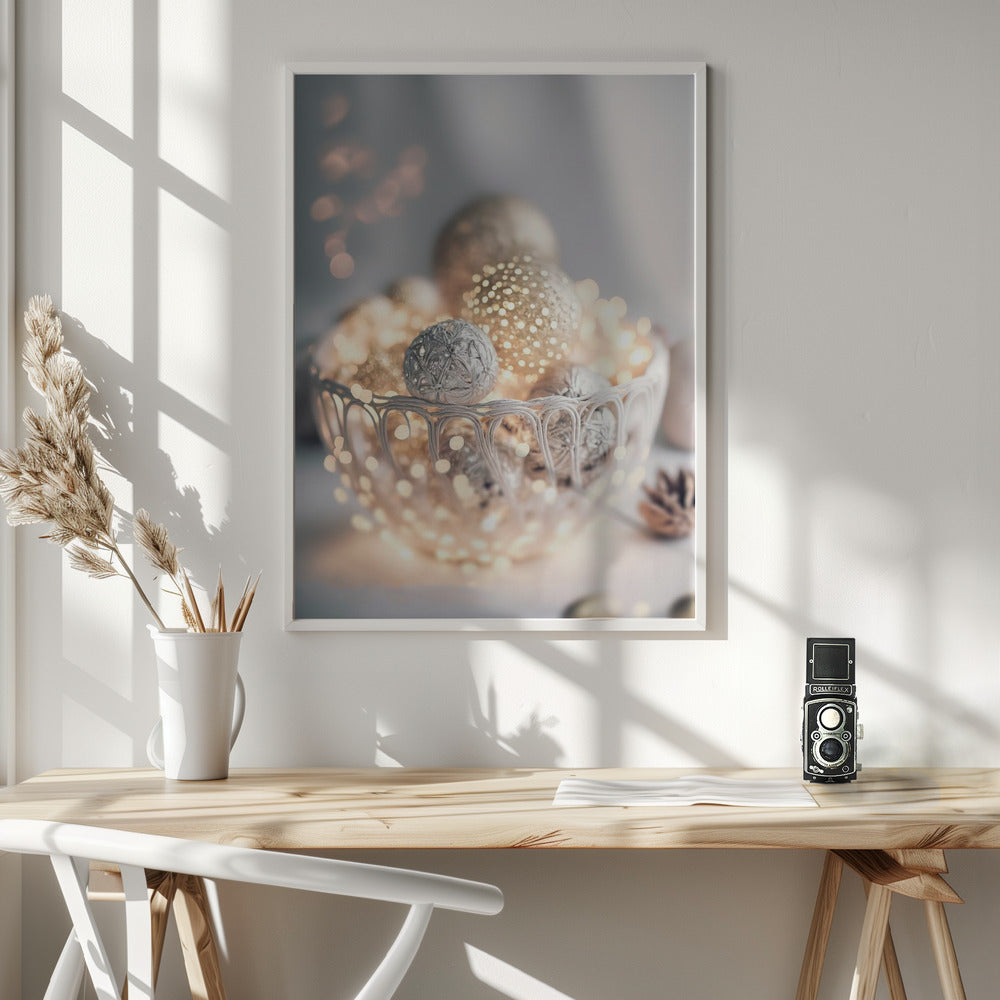 Silver Bowl Still life Poster