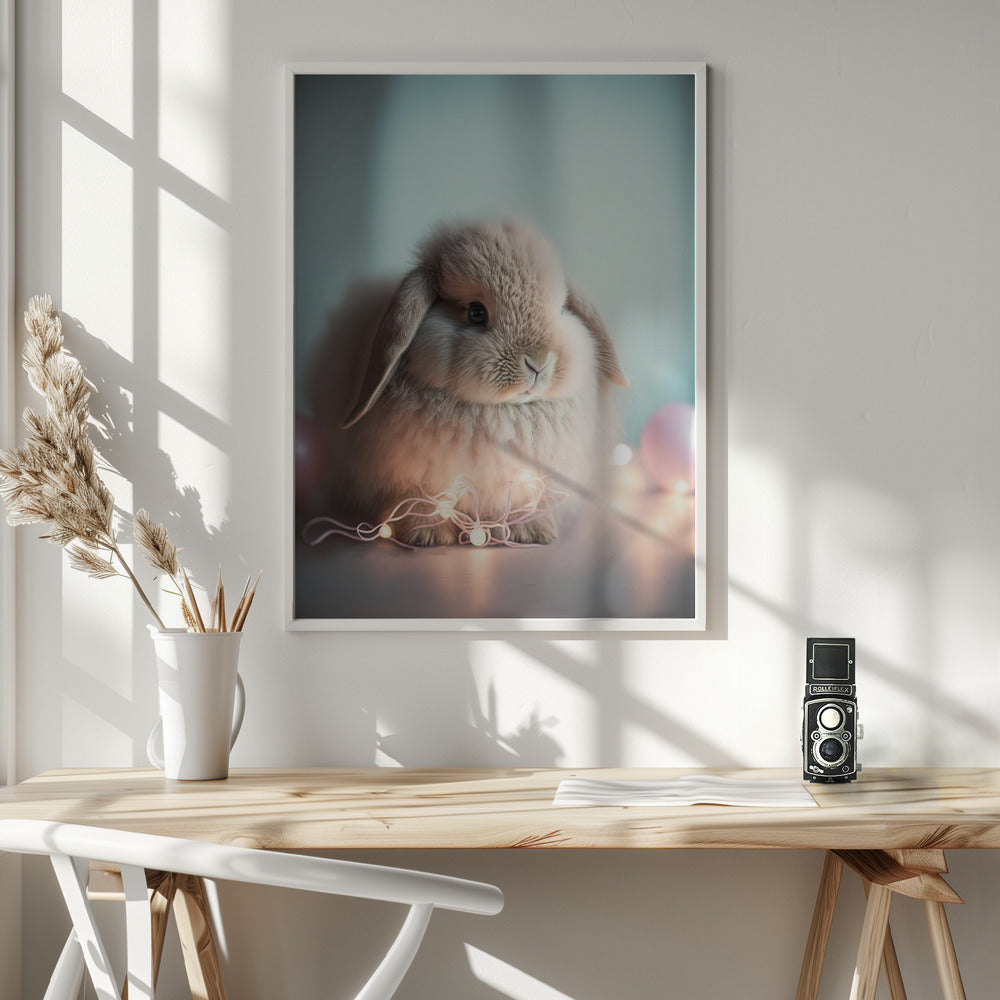 Fluffy Bunny Poster