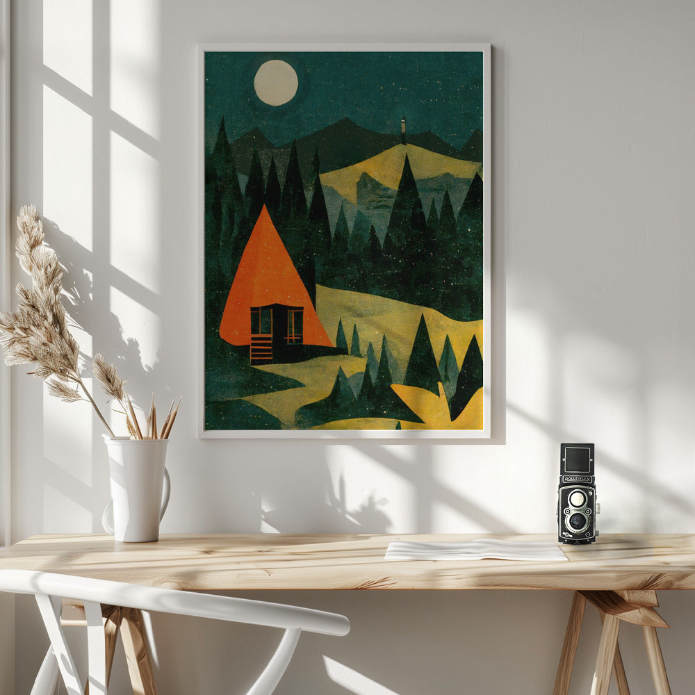 Cabin In The Forest Poster