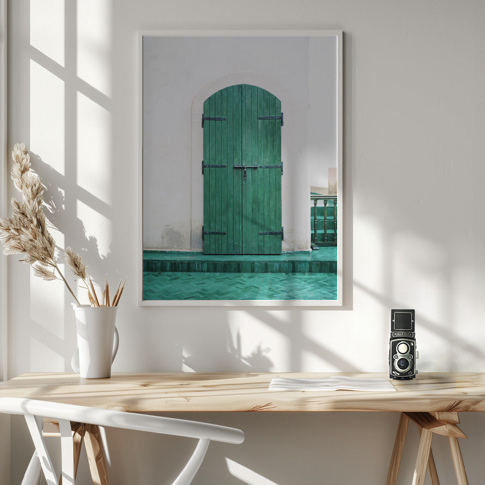 Marrakesh Green Door Poster