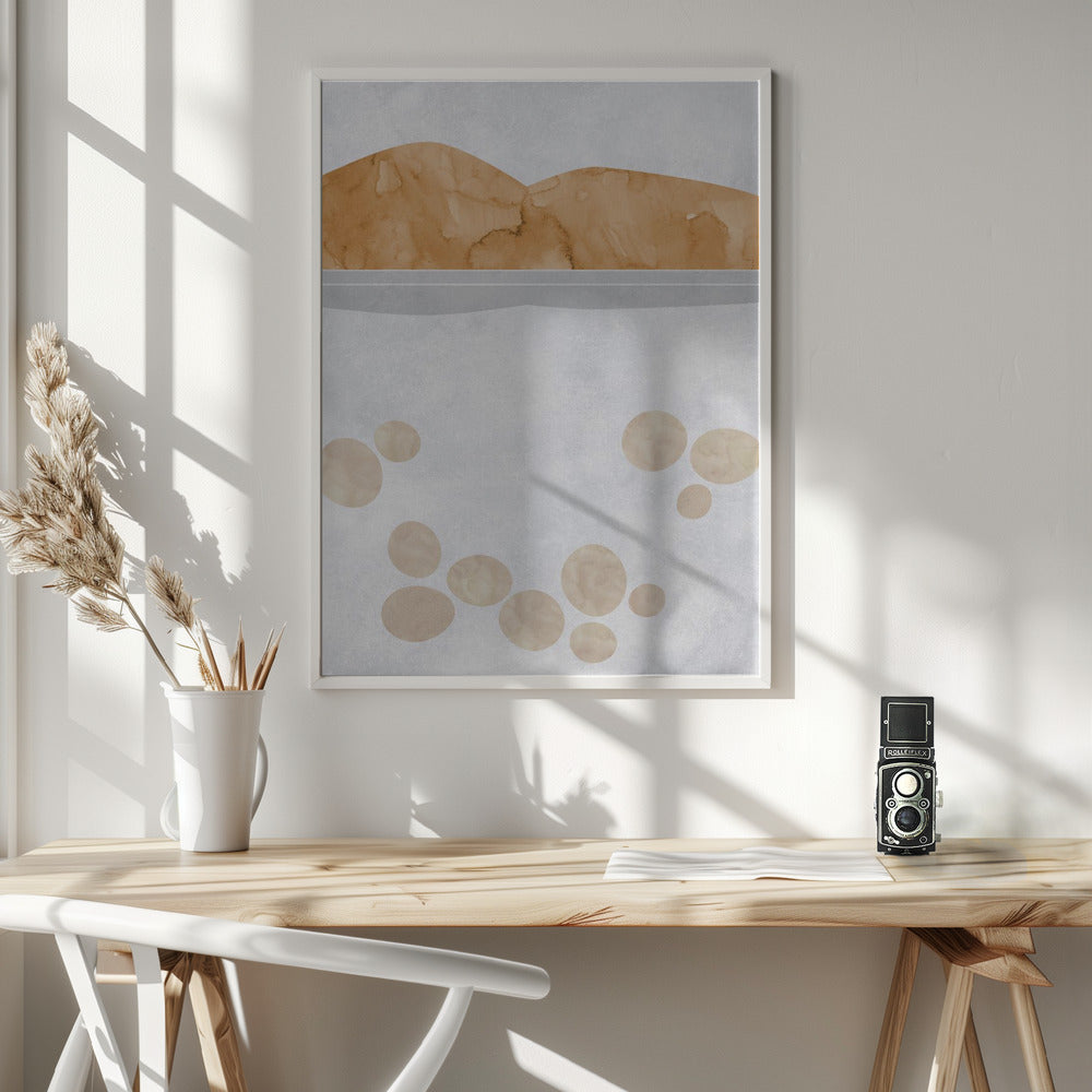 Abstract lake Tahoe view Poster