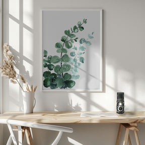 Watercolor eucalyptus bouquet Poster