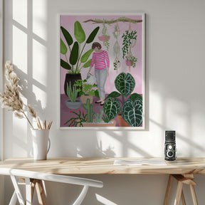 My home jungle in pink Poster