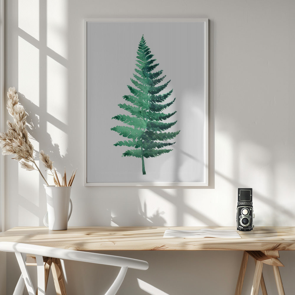 Watercolor fern Poster