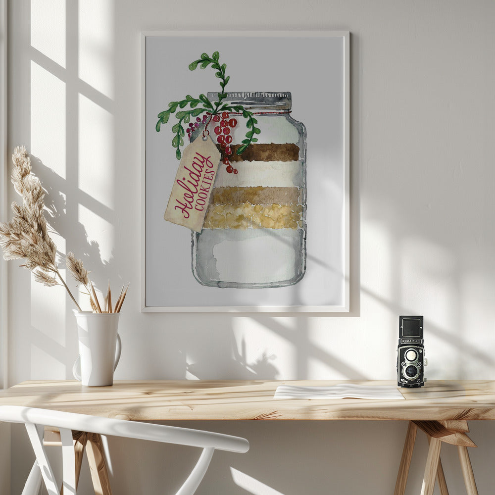 Holiday cookies in a jar Poster