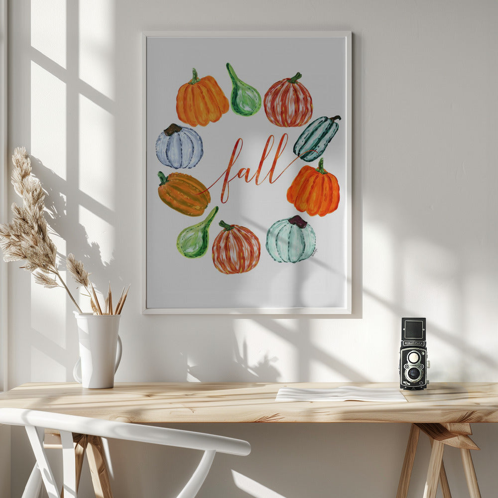 Fall pumkins Poster