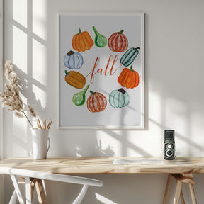 Fall pumkins Poster